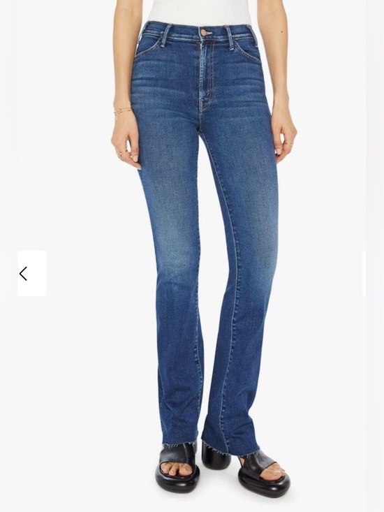 MOTHER Denim - MOTHER Denim The Hustler Heel Fray Jeans in Yakkity Yak Size 26